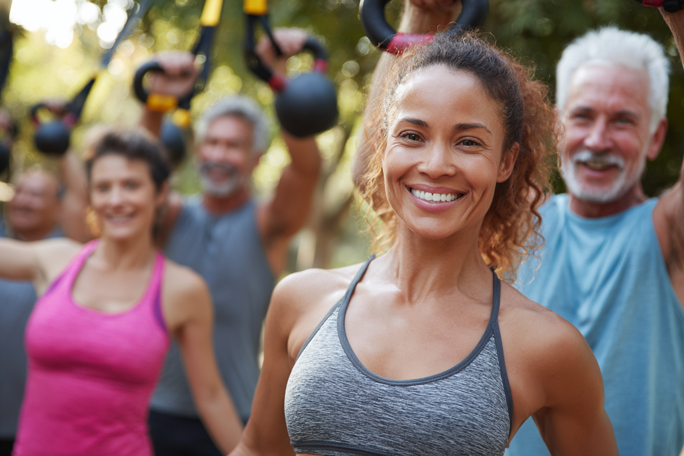 Здорова їжа та спортивне приладдя